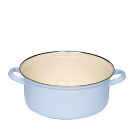 Pan laag zonder deksel - lavendelblauw - 24 cm - 4,0 liter