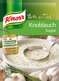 Knoblauch Suppe- Knorr Bitte zu Tisch