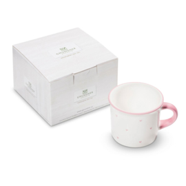 Koffiebeker - Hartjes roze - cadeauverpakking