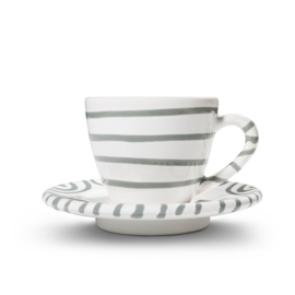 Espresso set 2-delig - Geflammt - grijs - cadeauverpakking