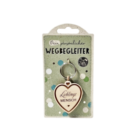 Sleutelhanger Lieblings Mensch - Zirbe