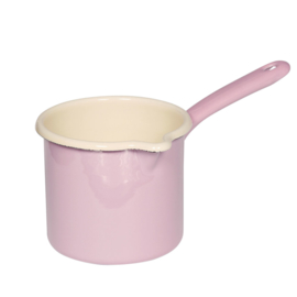 Steelpan hoog met schenktuit - roze - 12 cm - 1,0 liter
