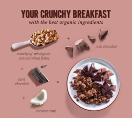 Crunchy mix chocolade - 375 gram