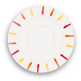 Schoteltje voor koffiekopje - Geflammt - Landlust - 16 cm