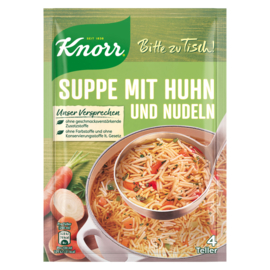 Suppe mit Huhn und Nudeln - Knorr Bitte zu Tisch 4 borden