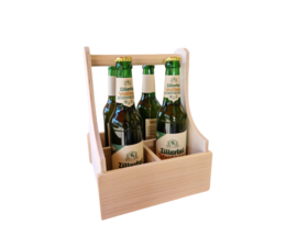 Männerhandtasche met bier - voor 4  bierflesjes 0,33 l