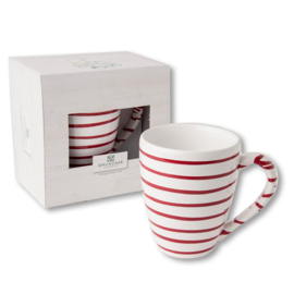 Koffiebeker Max - Geflammt - rood - 0,3 liter - cadeauverpakking
