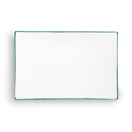 Serveerschaal rechthoek - Rand - groen - 30x20cm