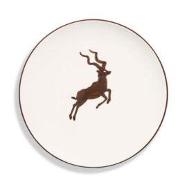 Serveerbord rond - Koedoe bruin - 32 cm