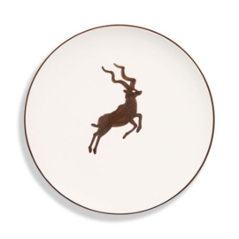 Dinnerbord - Koedoe bruin - 25 cm