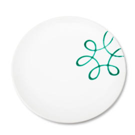 Dinerbord - Pur Geflammt - groen - 25 cm