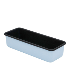 Cakevorm rechthoek - blauw / antraciet - 30 x 10 cm - 1,7 liter