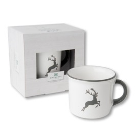 Koffiebeker - Hert grijs cadeauverpakking