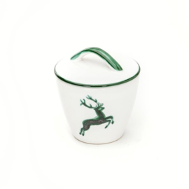 Suikerpot recht - Hert groen  - 9 cm