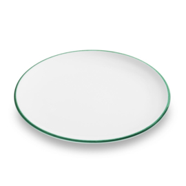 Dinerbord - Rand - groen - 25 cm