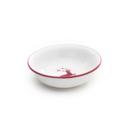 Mueslischaal klein - Hert bordeauxrood - 14 cm