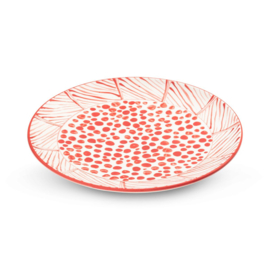 Dinnerbord - Africa rood - 25 cm