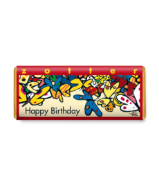 Happy Birthday bio chocolade