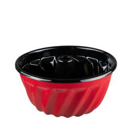 Bakvorm tulband - rood / zwart - 24 cm