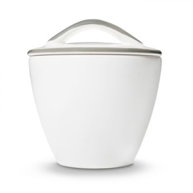 Suikerpot recht - Rand - grijs - 9 cm