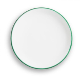 Dessertbord - Rand - groen - 20 cm