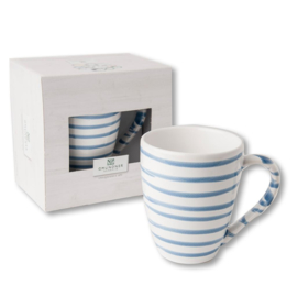 Koffiebeker Max - Geflammt - blauw - 0,3 liter - cadeauverpakking