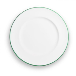 Dinerbord - Rand - groen - 27 cm