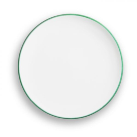 Dinerset voor twee - Rand - groen - cadeauverpakking