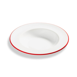 Soepbord - Rand - robijnrood - 24 cm
