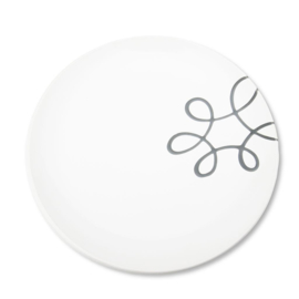 Dinerbord - Pur Geflammt - grijs - 25 cm