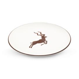 Dinnerbord - Koedoe bruin - 25 cm