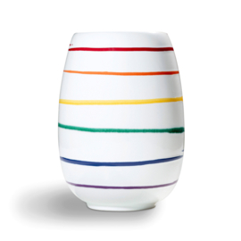 Vaas - Geflammt - Regenbogen - 15 cm