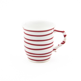 Chocolade beker - Geflammt - rood - 0,3 liter