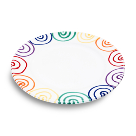 Dessertbord - Geflammt - Regenbogen - 22 cm