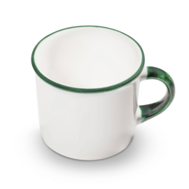 Koffiebeker - Rand - groen - 0,24 liter