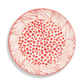Dinnerbord - Etosha rood - 25 cm