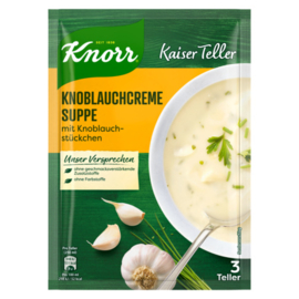 Knoblauchcremesuppe mit Knoblauchstücken - Knorr Kaiserteller