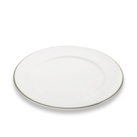 Dinerbord - Rand - grijs - 29 cm