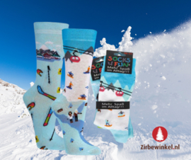 Sokken met skiprint - set van 2 stuks maat 36 - 41