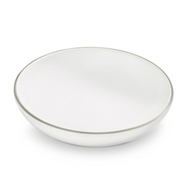 Schaal groot - Rand - grijs - 17 cm
