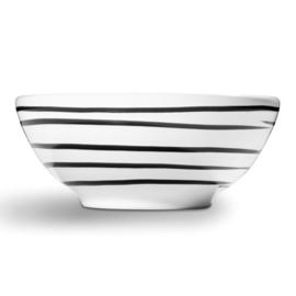 Kom - Geflammt - zwart - 20 cm