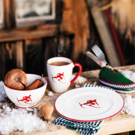 Koffiekopje Toni der Skifahrer robijnrood - 0,2 l