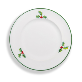 Dessertbord - Winterbes - groen - 22 cm