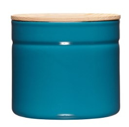 Voorraadbus middel - blauw - Ø 13 x h 12 cm