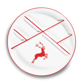 Fonduebord - Hert robijnrood - 29 cm