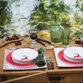 Dinerbord - Hert robijnrood - 25 cm