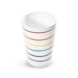 Drinkbeker - Geflammt - Regenbogen - 11 cm