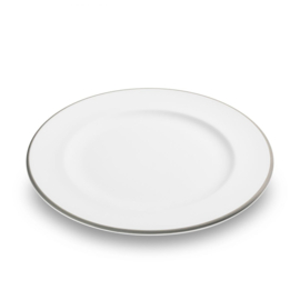 Dessertbord - Rand - grijs - 22 cm