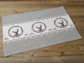 Placemat Gerry het hert - grijs