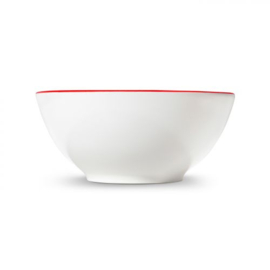 Kom - Rand - robijnrood - 27 cm